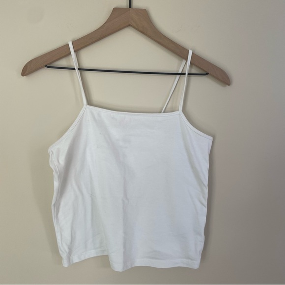 3/$30 🌸 Wild Fable White Square Neck Crop Tank Size Large - Picture 4 of 4